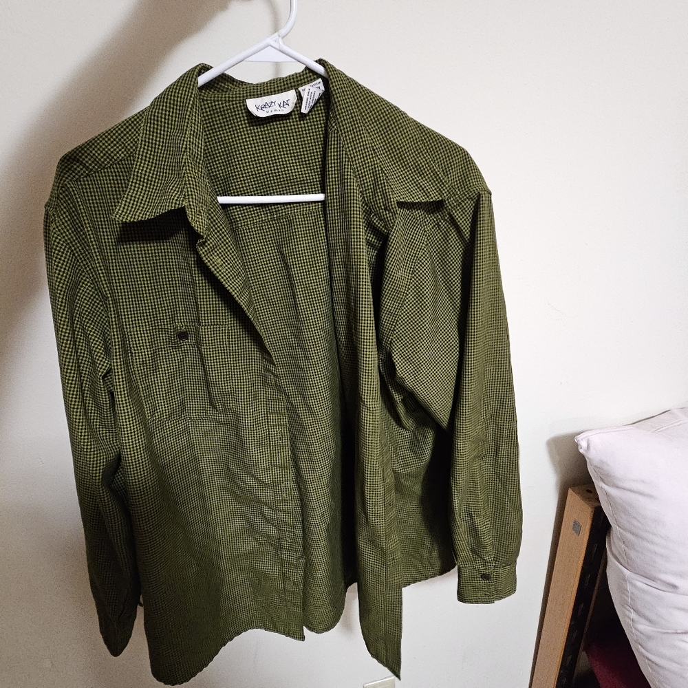 Vintage Green Flannel